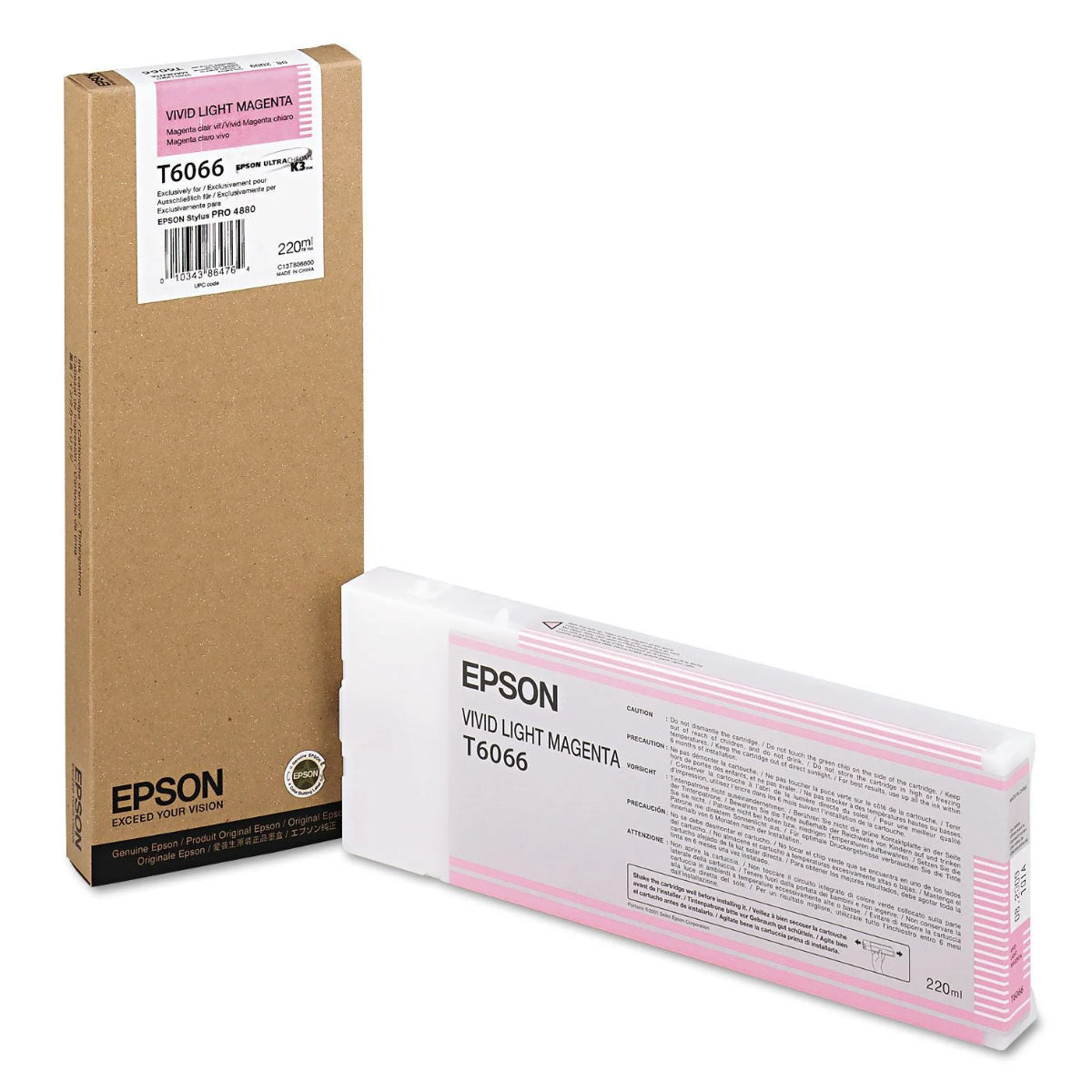 EPSON T603 (T603600) 220ml Photo Magenta Original Inkjet Cartridge - Cartouches Certifiées