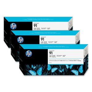 HP 91 775ml (C9481A) 3 Pack Photo Black Original Inkjet Cartridge - Cartouches Certifiées