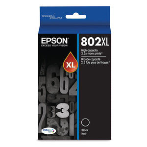 EPSON T802XL (T802XL120) Black Original Inkjet Cartridge - Cartouches Certifiées