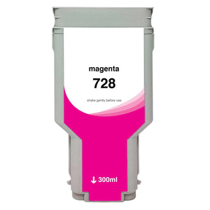 Refurbished HP 728 - 300ml (F9K16A) Magenta Inkjet Cartridge - Cartouches Certifiées