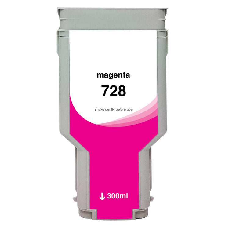 Refurbished HP 728 - 300ml (F9K16A) Magenta Inkjet Cartridge - Cartouches Certifiées