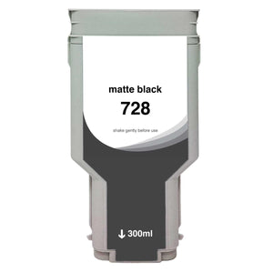 Refurbished HP 728 - 300ml (F9J68A) Matte Black Inkjet Cartridge - Cartouches Certifiées