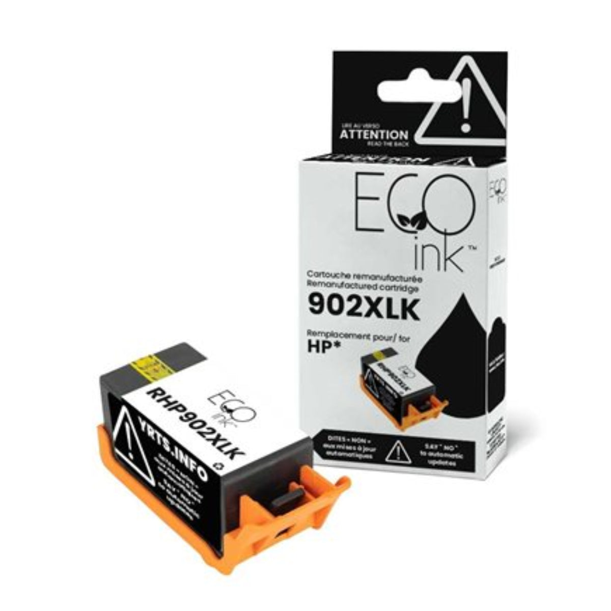 Refurbished HP 902XL (T6M14N) Black Inkjet Cartridge - Cartouches Certifiées