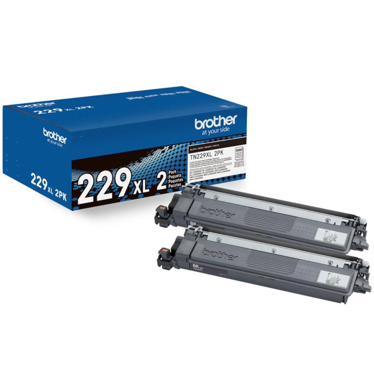 BROTHER TN229XL2PK Black Original Toner Cartridge - Cartouches Certifiées