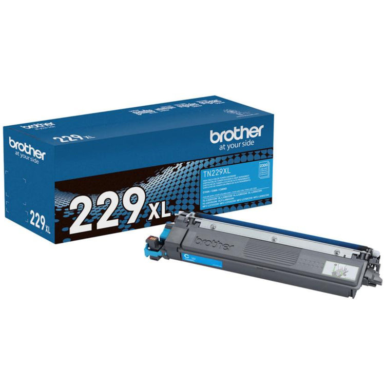 BROTHER TN229XLC Cyan Original Toner Cartridge - Cartouches Certifiées