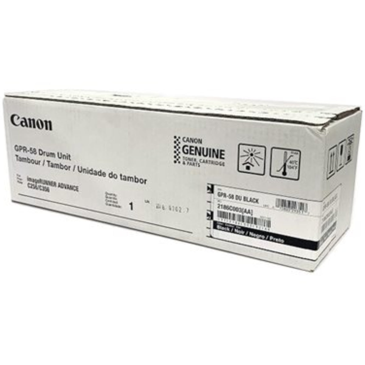 CANON GPR-58 (2186C003AA) Black Original Drum - Cartouches Certifiées
