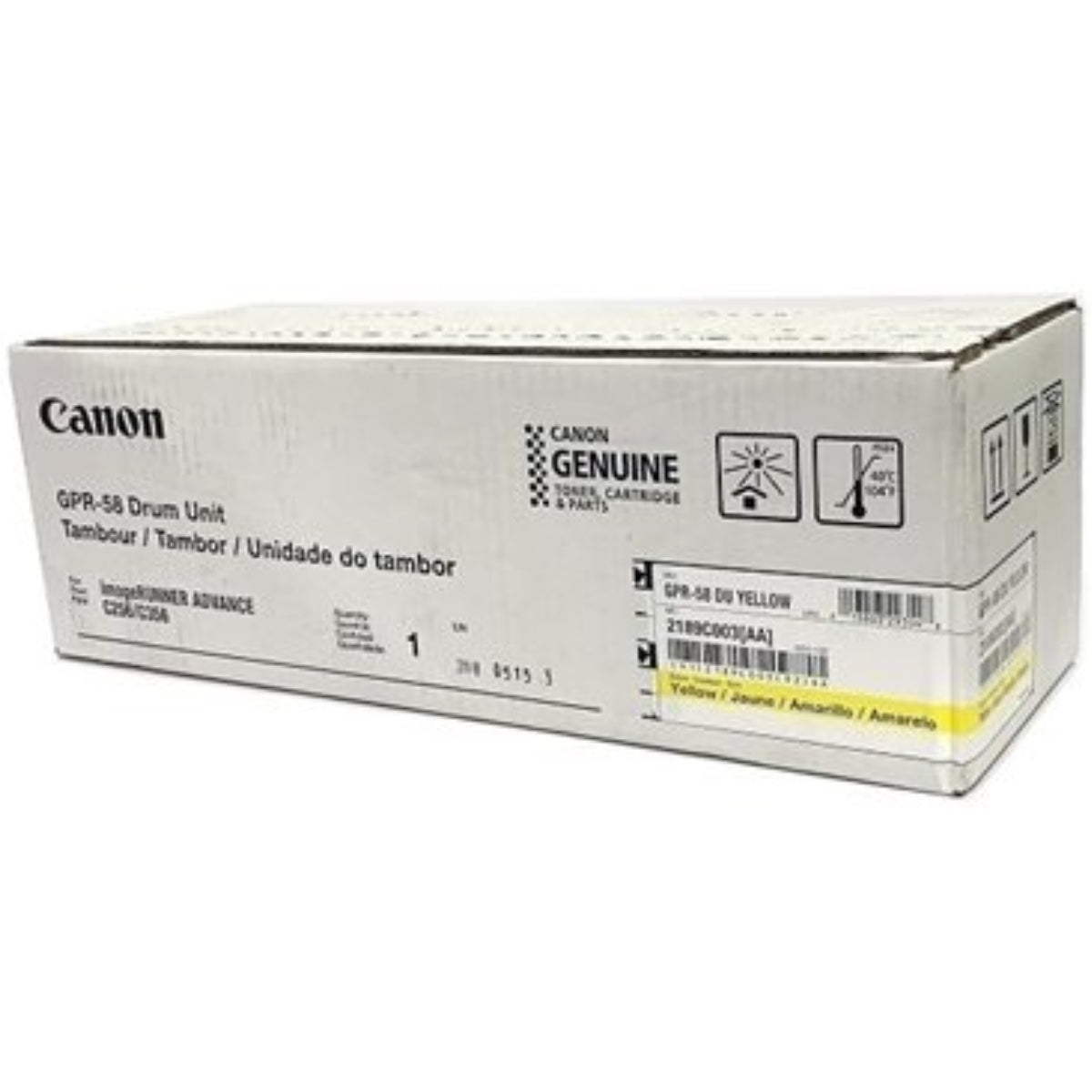CANON GPR-58 (2189C003AA) Yellow Original Drum - Cartouches Certifiées