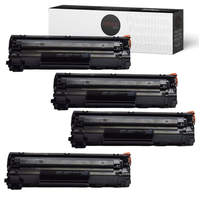 Compatible HP (78A) Set of 4 Black Toner Cartridge Premium Quality - Cartouches Certifiées