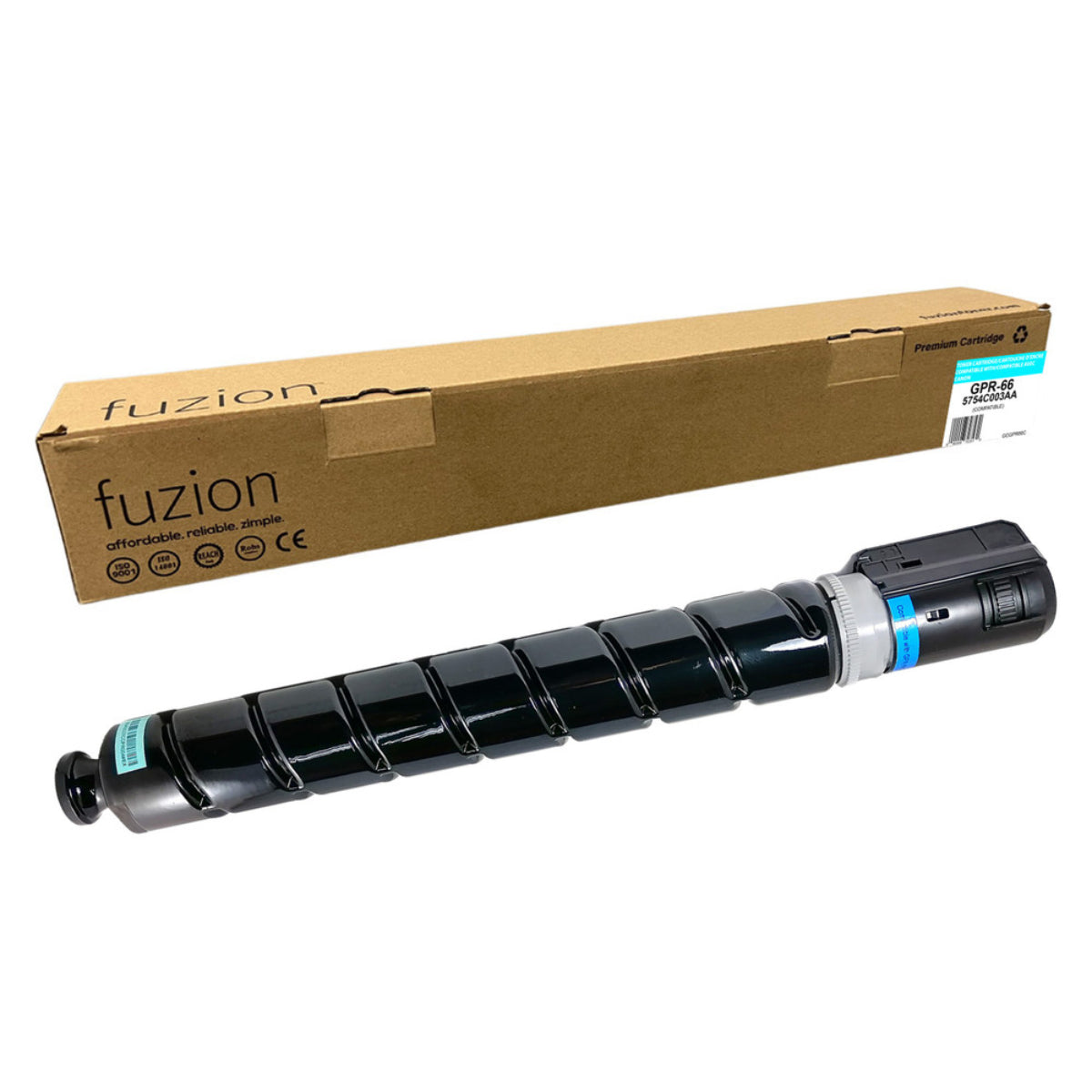 Compatible CANON GPR-66 (5754C003AA) Cyan Toner Cartridge Premium Quality - Cartouches Certifiées