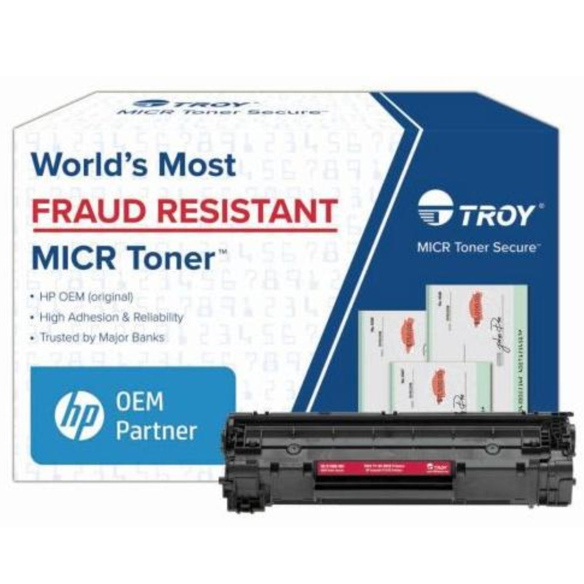 TROY HP CE278A MICR (78A, 02-82000-001) Black Original Secure Toner Cartridge - Cartouches Certifiées