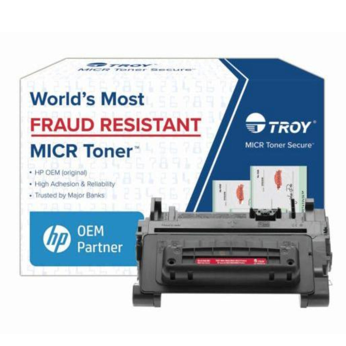 TROY HP CE390X MICR (90X, 02-81351-001) Black Original Secure Toner Cartridge - Cartouches Certifiées
