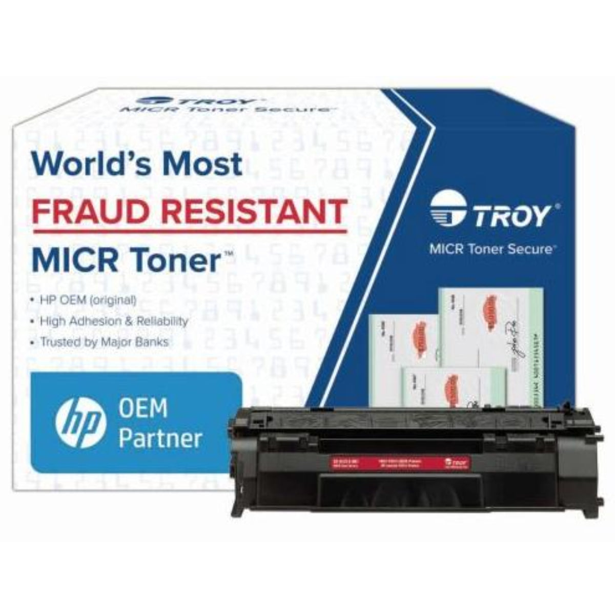 TROY HP Q7553A MICR (53A, 02-81212-001) Black Original Secure Toner Cartridge - Cartouches Certifiées
