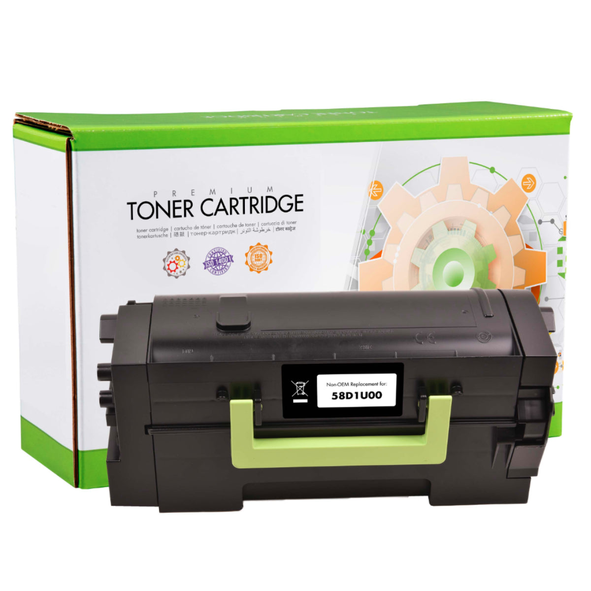 LEXMARK 58D1U00 Black Compliant Toner Cartridge - Cartouches Certifiées