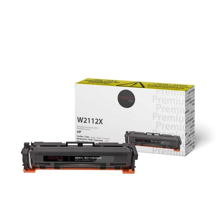 Compatible HP (206X) Yellow Toner Cartridge Premium Quality - Cartouches Certifiées
