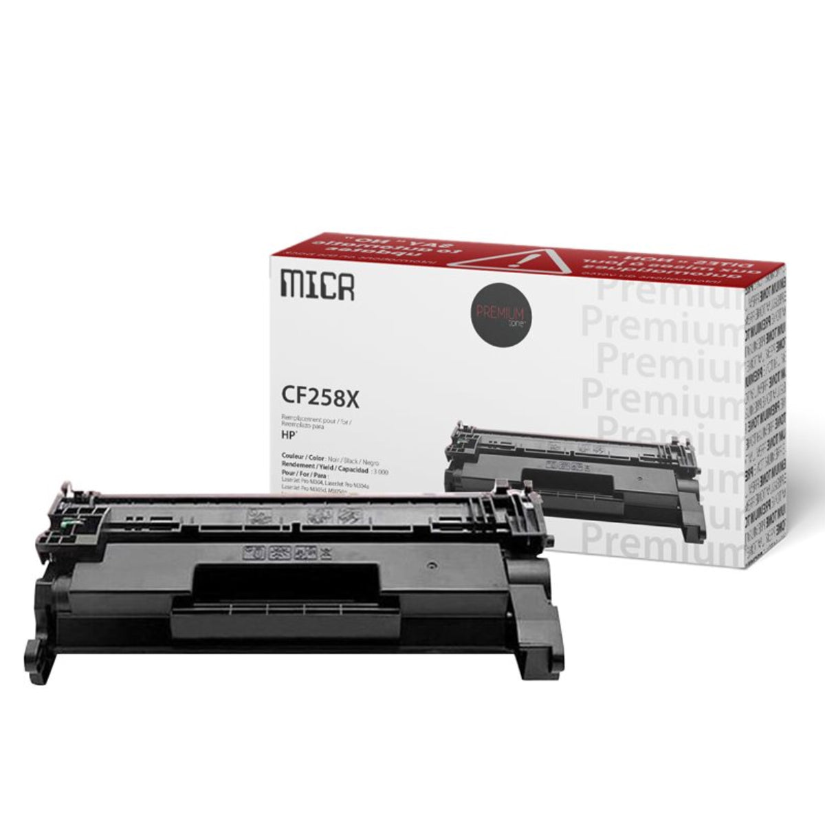 Compatible HP (58X) MICR Black Toner Cartridge Premium Quality - Cartouches Certifiées