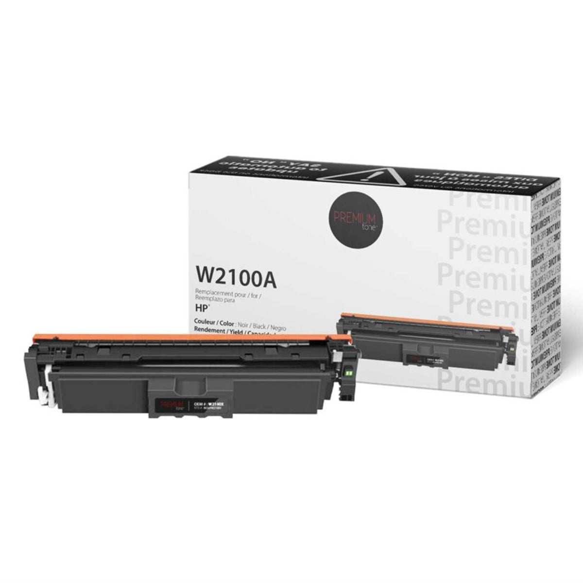 Compatible HP W2100A (210A) Black Toner Cartridge Premium Quality - Cartouches Certifiées