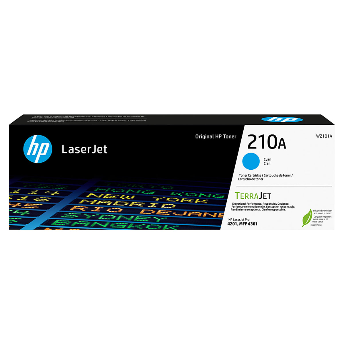 HP W2101A (210A) Cyan Original Toner Cartridge - Cartouches Certifiées
