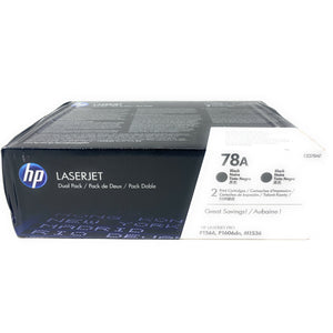HP CE278AD (78A) 2 Pack Black Original Toner Cartridge - Cartouches Certifiées