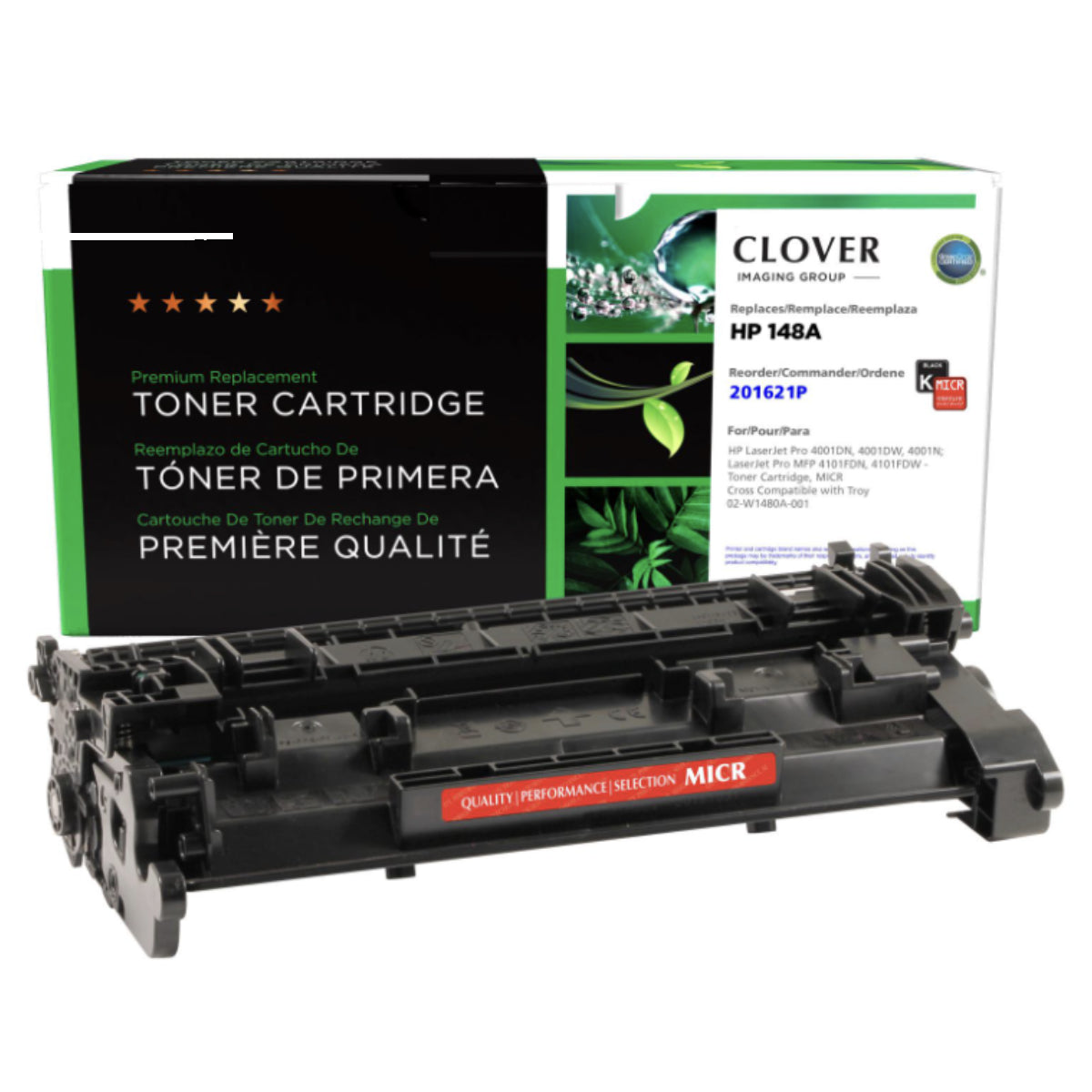 Refurbished HP 148A MICR Black Toner Cartridge - Cartouches Certifiées