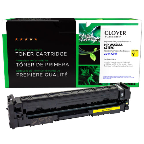 Refurbished HP W2312A (215A) Yellow Toner Cartridge - Cartouches Certifiées