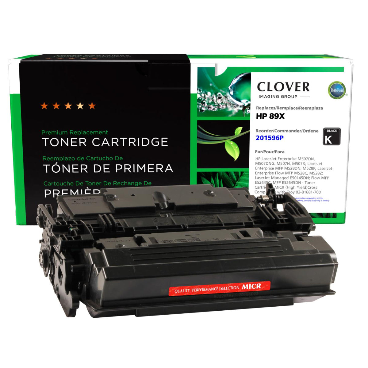 Refurbished HP (89X) MICR Black Toner Cartridge - Cartouches Certifiées