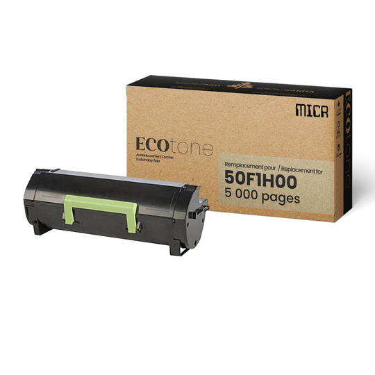 Refurbished LEXMARK 50F1H00 (501H) MICR Black Toner Cartridge