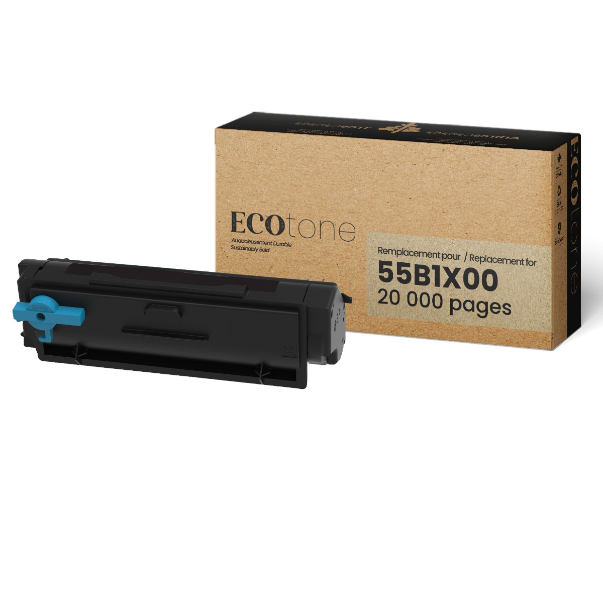 Refurbished LEXMARK 55B1X00 Black Toner Cartridge