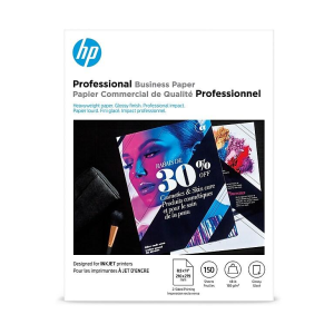 Q1987A HP Papier pour brochures et dépliants, lot économique de 150 (LETTRE)