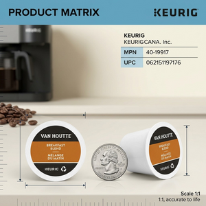 COFFEE-K CUP VAN HOUTTE BREAKFAST BLEND (19717) 24/BX - Cartouches Certifiees