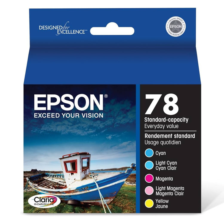 EPSON T078 (T078920-S) Color Original Inkjet Cartridge - Cartouches Certifiées