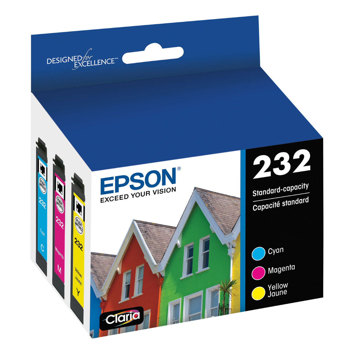 EPSON T232 Set Of 3 (T232520) Color Original Inkjet Cartridge - Cartouches Certifiées