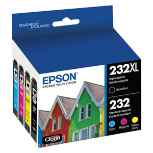 EPSON T232XL T232 Set of 4 (T232XL-BCS) Black and Color Original Toner Cartridge - Cartouches Certifiées
