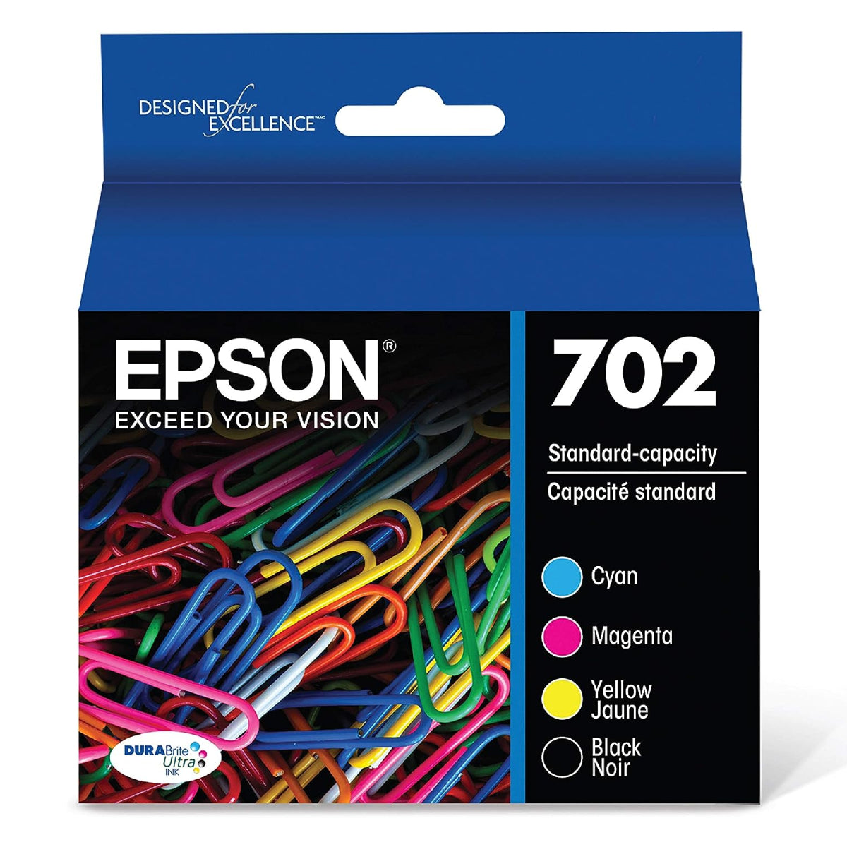 EPSON T702 (T702120-BCS) Black and Color Original Inkjet Cartridge - Cartouches Certifiées