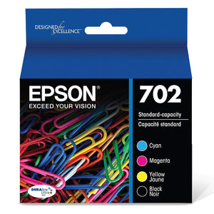 EPSON T702 (T702120-BCS) Black and Color Original Inkjet Cartridge - Cartouches Certifiées