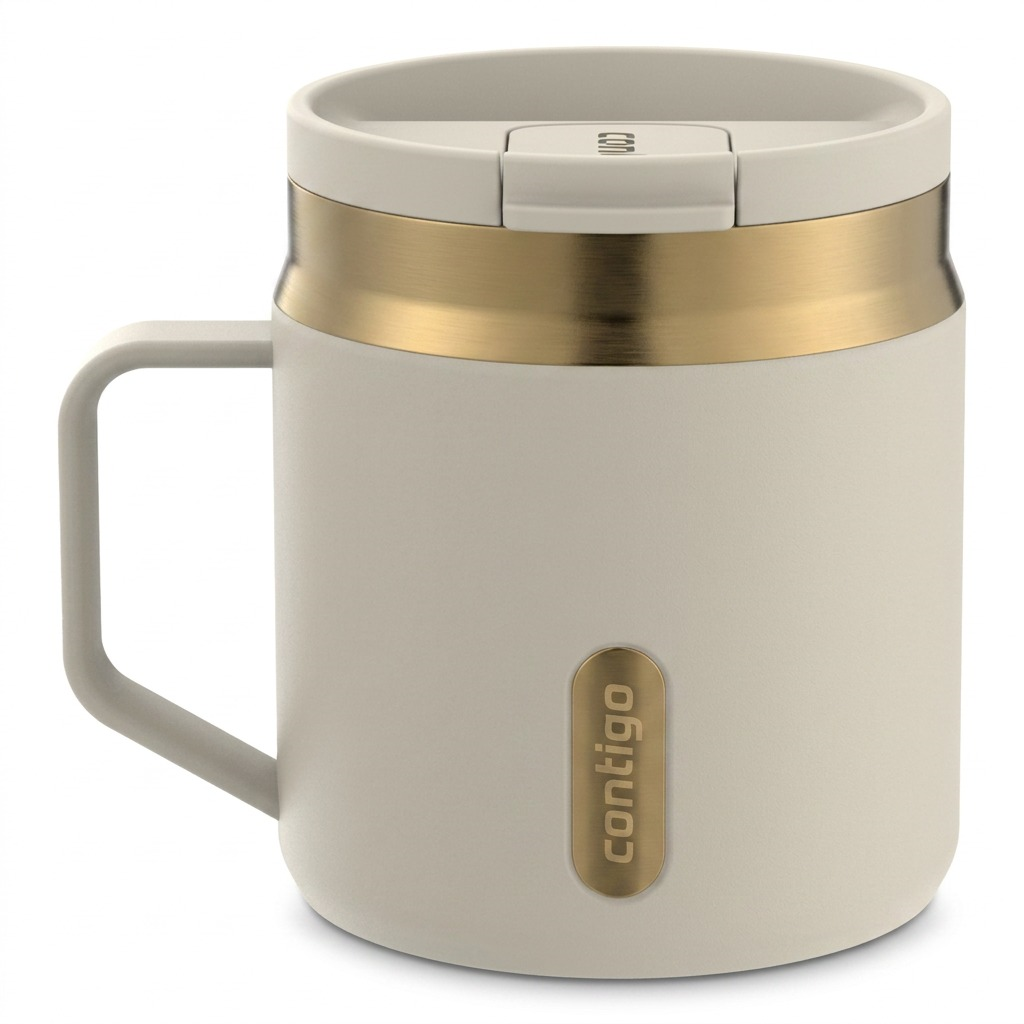 Contigo 14 oz Snapseal Mug PVD - Oatmilk - Premium - Cartouches Certifiees