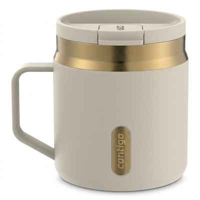 Contigo 14 oz Snapseal Mug PVD - Oatmilk - Premium - Cartouches Certifiees