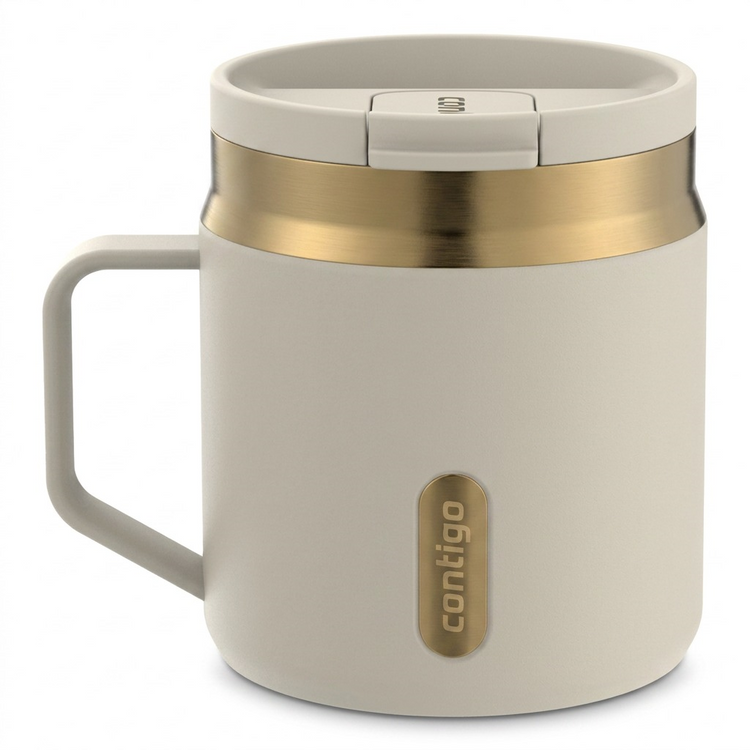 Contigo 14 oz Snapseal Mug PVD - Oatmilk - Premium - Cartouches Certifiees