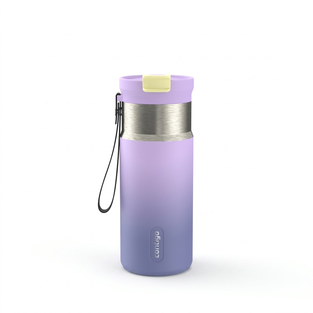 Contigo 16 oz Tween Dual Sip Ombre w strap - Lilac Pulse - Tween - Cartouches Certifiees