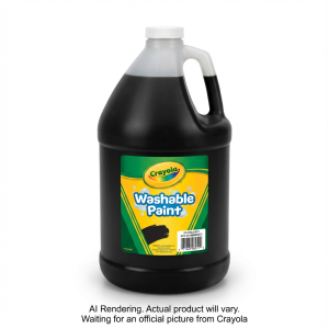 CRAYOLA CANADA 128oz. Wash Paint,Black (English Only) (54-2128-5-051) - Cartouches Certifiees