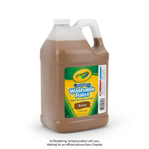CRAYOLA CANADA 128oz. Wash Paint, Brown (English Only) (54-2128-5-007) - Cartouches Certifiees