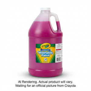 CRAYOLA CANADA 128oz Wash Paint, Magenta (English Only) (54-2128-5-069) - Cartouches Certifiees