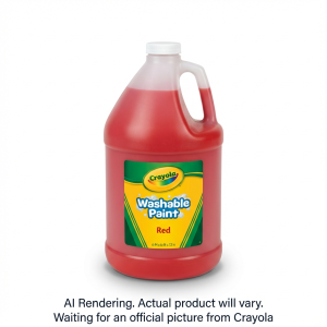 CRAYOLA CANADA 128oz. Wash Paint, Red (English Only) (54-2128-5-038) - Cartouches Certifiees