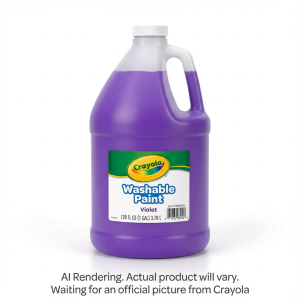 CRAYOLA CANADA 128oz. Wash Paint, Violet (English Only) (54-2128-5-040) - Cartouches Certifiees