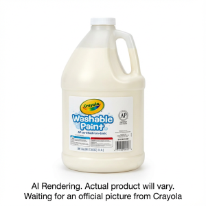CRAYOLA CANADA 128oz. Wash Paint, White (English Only) (54-2128-5-053) - Cartouches Certifiees