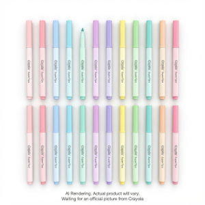 CRAYOLA CANADA 20 Pastel Super Tips Washable Markers (56-8320) - Cartouches Certifiees