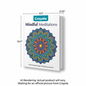 CRAYOLA CANADA 40pg Colouring Book, Mindful Meditations (04-8981) - Cartouches Certifiees