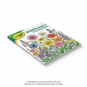 CRAYOLA CANADA 40pg Colouring Book, Wildflowers (04-8982) - Cartouches Certifiees