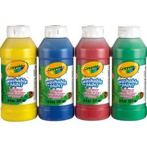 CRAYOLA CANADA 4ct 237 ml Washable Paint (54-7408) - Cartouches Certifiees