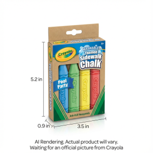 CRAYOLA CANADA 4ct SW Chalk Themed Asstd (24 asstd pack (51-3656) - Cartouches Certifiees