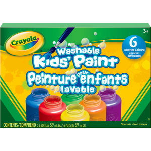 CRAYOLA CANADA 6 59ml Paint Jars (54-1204) - Cartouches Certifiees